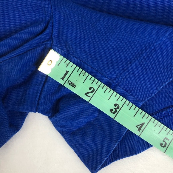 GAP Shorts Solid Canvas Cotton Royal Blue 4 Petite - Picture 7 of 9